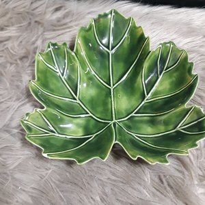 ((Listing#177)) Green Leaf Bowl